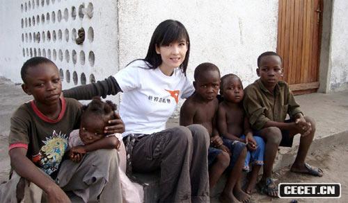 周慧敏非洲剛果的養子