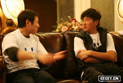 與李連杰互聊了一下情況