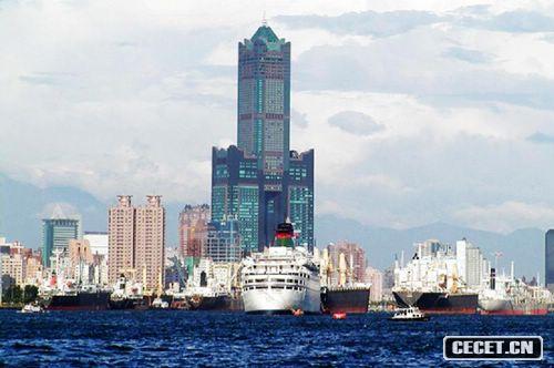 高雄:東帝士大廈 樓高85層,348米