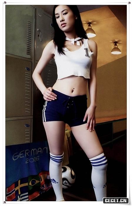 黃圣依足球寶貝套圖