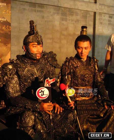 任達華謝霆鋒接受采訪(fǎng)