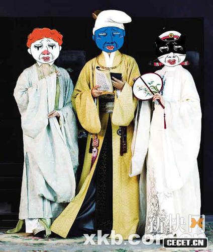 寶黛釵遭惡搞齊面癱