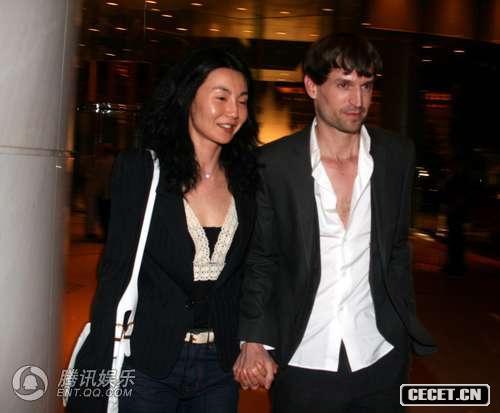 張曼玉與男友奧雷·舍人