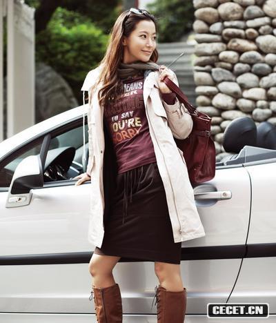 金喜善懷胎四月苗條依舊