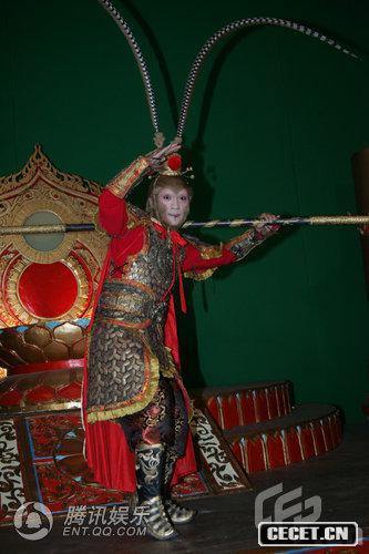 青年京劇演員費洋扮演新版孫悟空