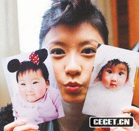 賈靜雯展示女兒照片