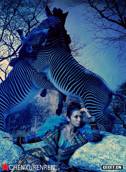 黃奕美女與野獸月圓夜