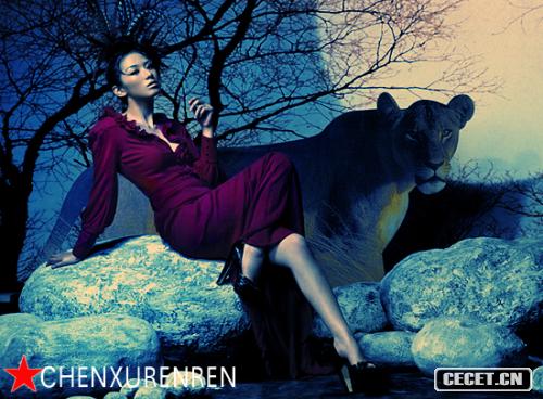 黃奕美女與野獸月圓夜