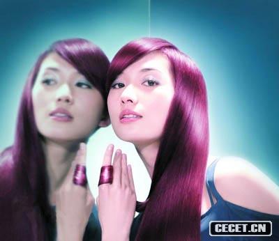 林志玲華麗美發(fā)廣告照