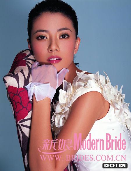 高圓圓靚麗新娘婚紗照