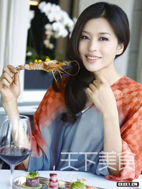 王海珍與美食親密接觸