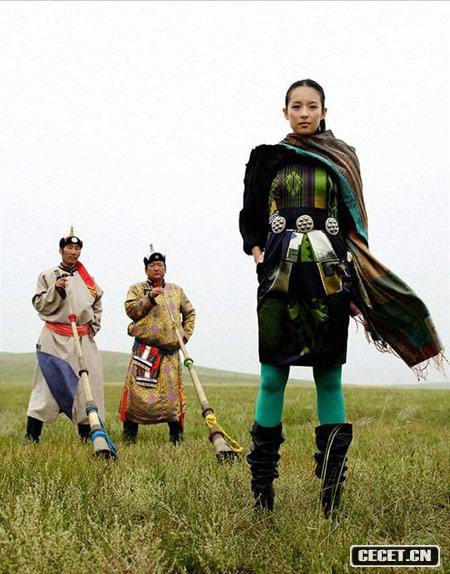 章子怡游牧寫(xiě)真狂野自信