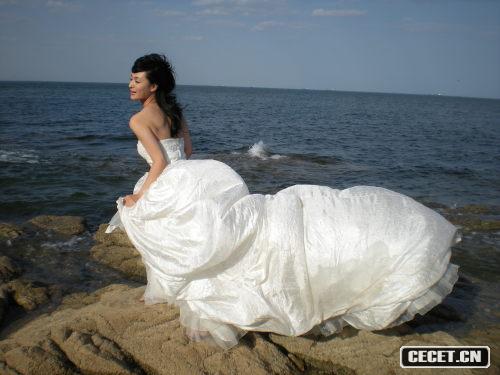 于越海邊婚紗照