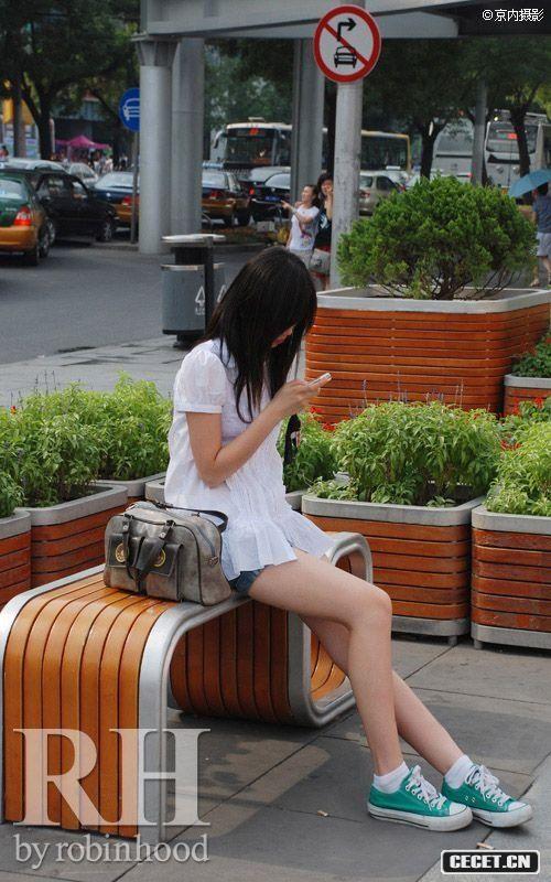 北京西單街拍美腿