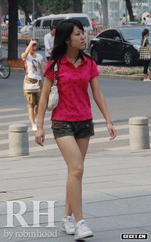 北京西單街拍美腿