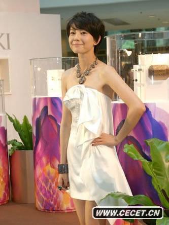 高圓圓手抱胸前防失守