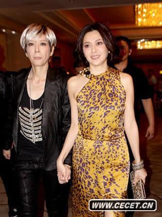 關(guān)之琳豹紋裙裝驚艷