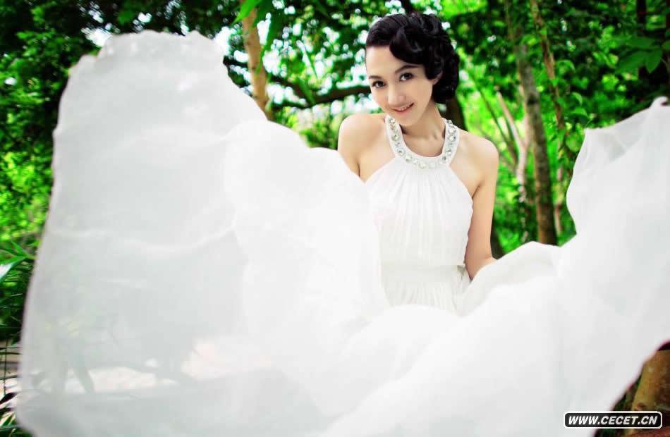 韓雯雯化身綠色天使