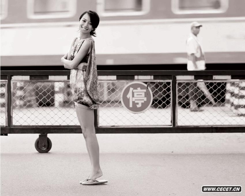 王珞丹化身有機美人