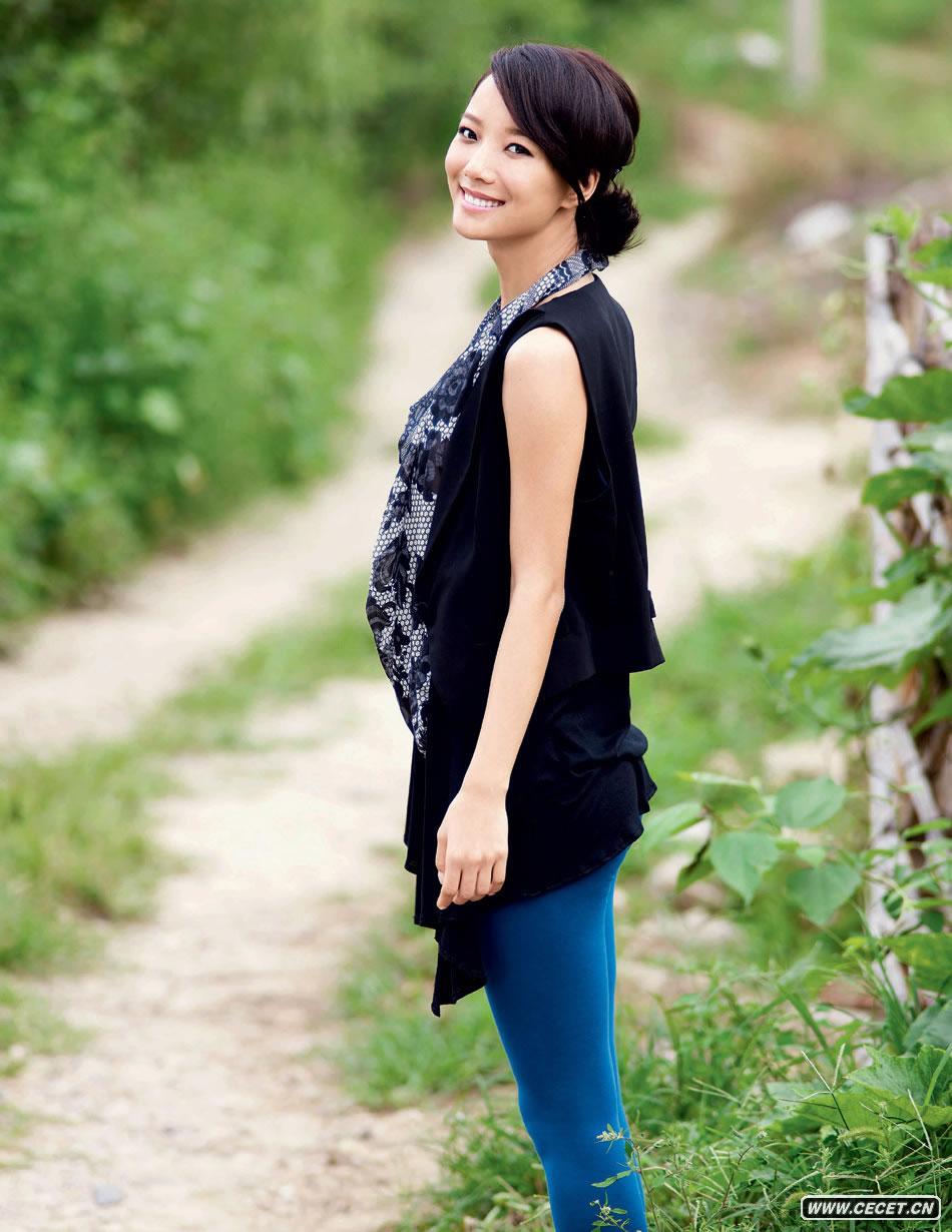 王珞丹化身有機美人