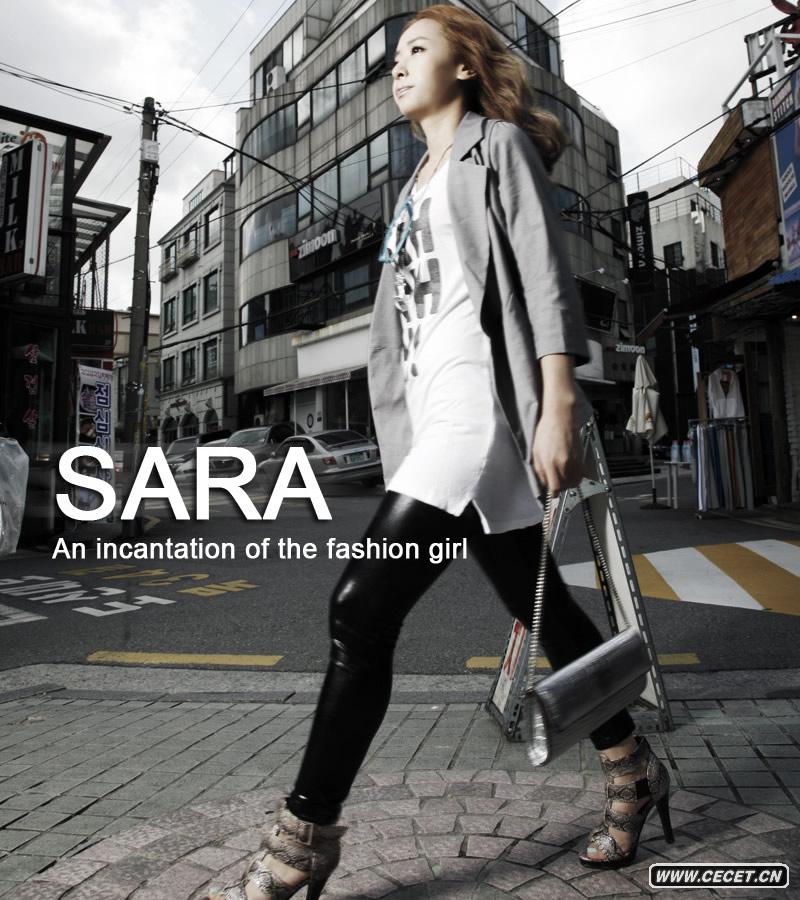 韓星SARA街頭寫(xiě)真大片
