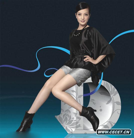 趙薇變骨感美人秀玉腿