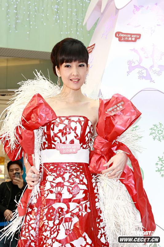 周慧敏剪紙造型秀古典美