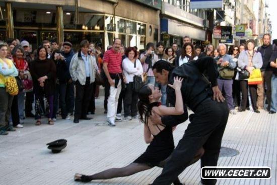 阿根廷街頭性感的探戈舞者
