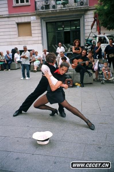 阿根廷街頭性感的探戈舞者