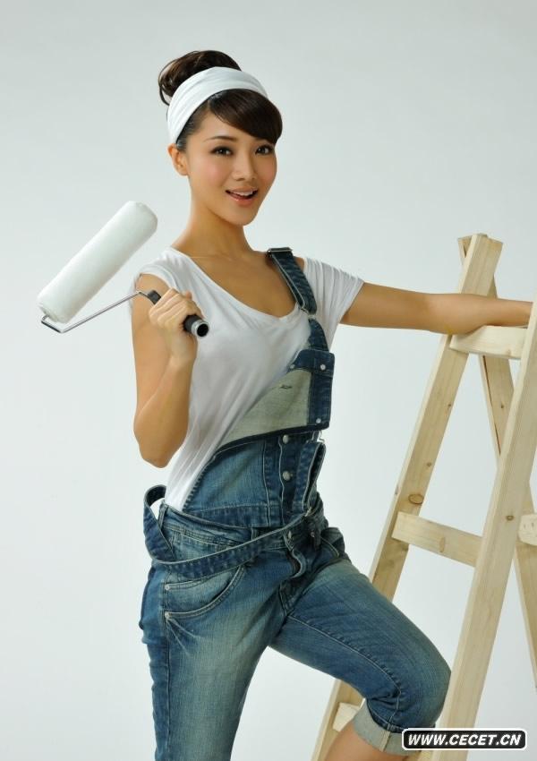 鄧家佳拍廣告清新可人