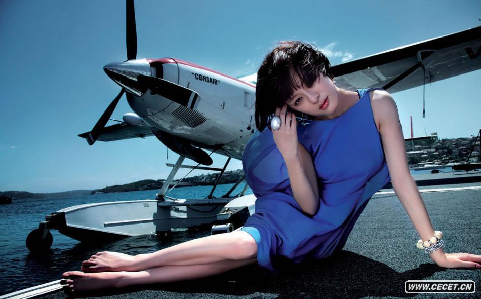 孫儷春裝大片變身空姐