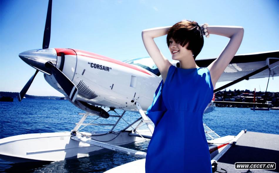 孫儷春裝大片變身空姐