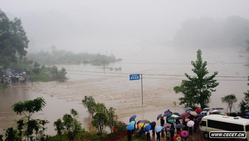 江西省婺源縣遭大到暴雨普遍受災