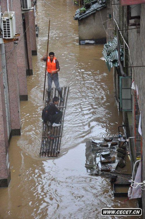 江西婺源遭受暴雨洪澇災害
