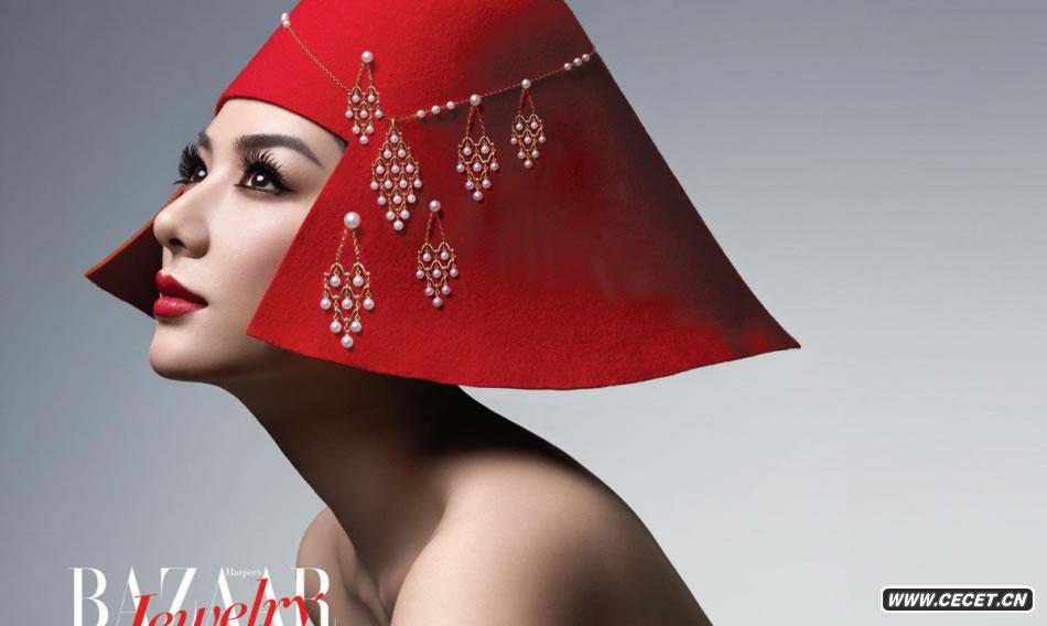 黃奕拍《芭莎珠寶》封面