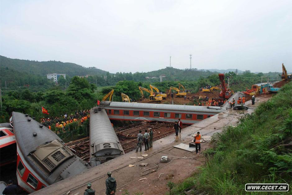 江西發(fā)生列車(chē)脫軌事故