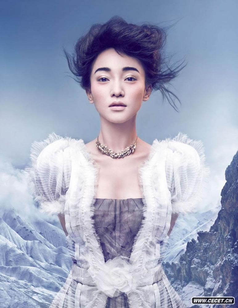 周迅嫵媚登雜志封面