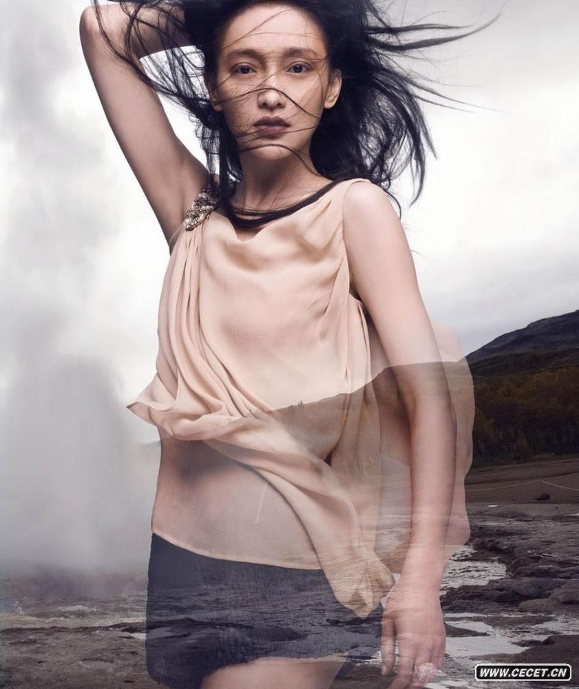 周迅嫵媚登雜志封面