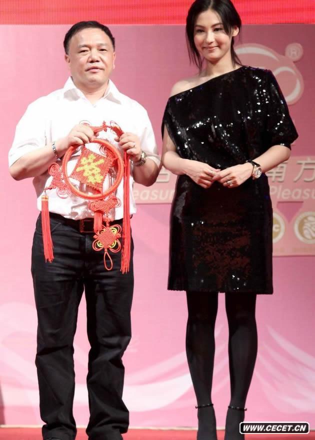 張柏芝代言拍戲兩不誤