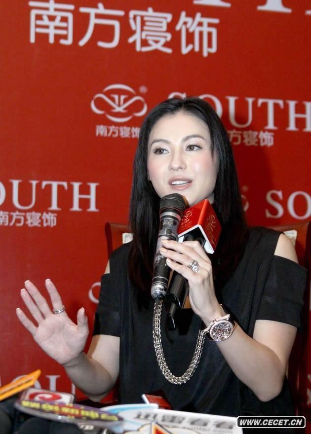 張柏芝代言拍戲兩不誤