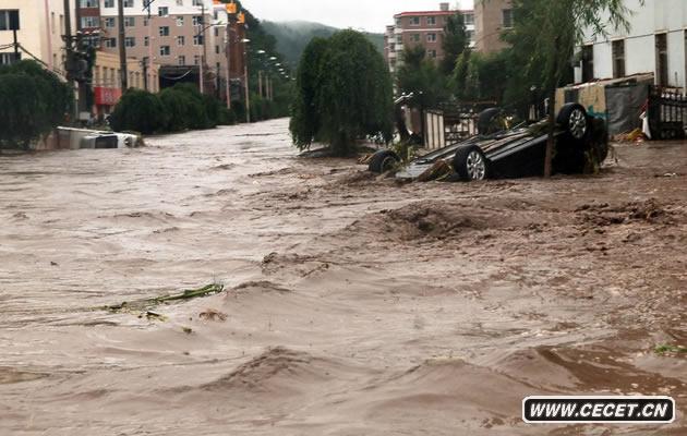 吉林永吉縣城特大洪災全城被淹