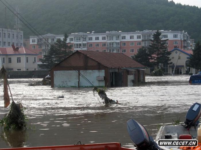吉林永吉縣城特大洪災全城被淹