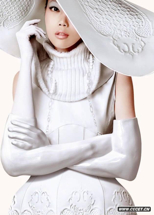 容祖兒陶瓷概念衣飾