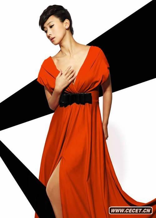 翁虹優(yōu)雅紅裙寫(xiě)真