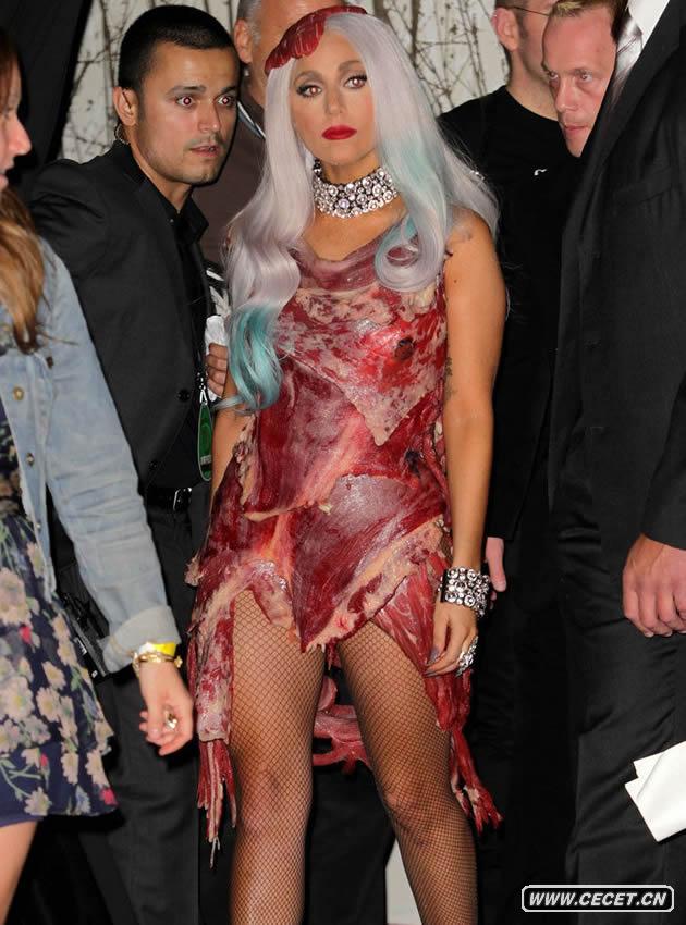 Lady Gaga雷人肉片裝