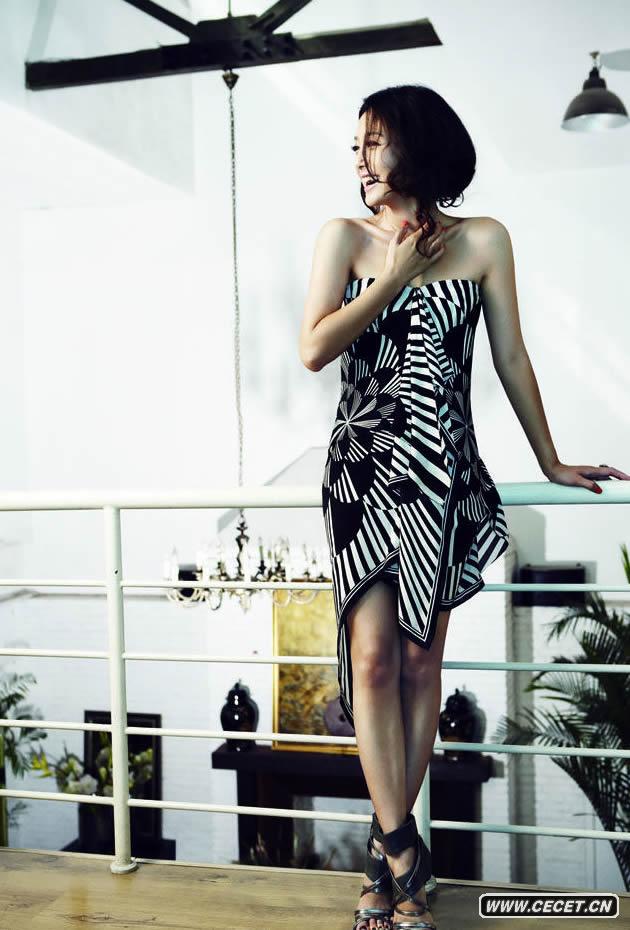 秦嵐秋冬大片知性?xún)?yōu)雅