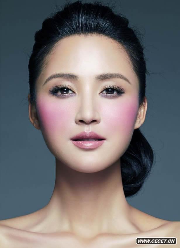 張歆藝拍攝秋妝大片