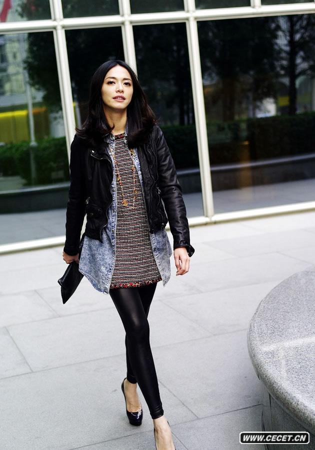 姚晨街拍潮味十足