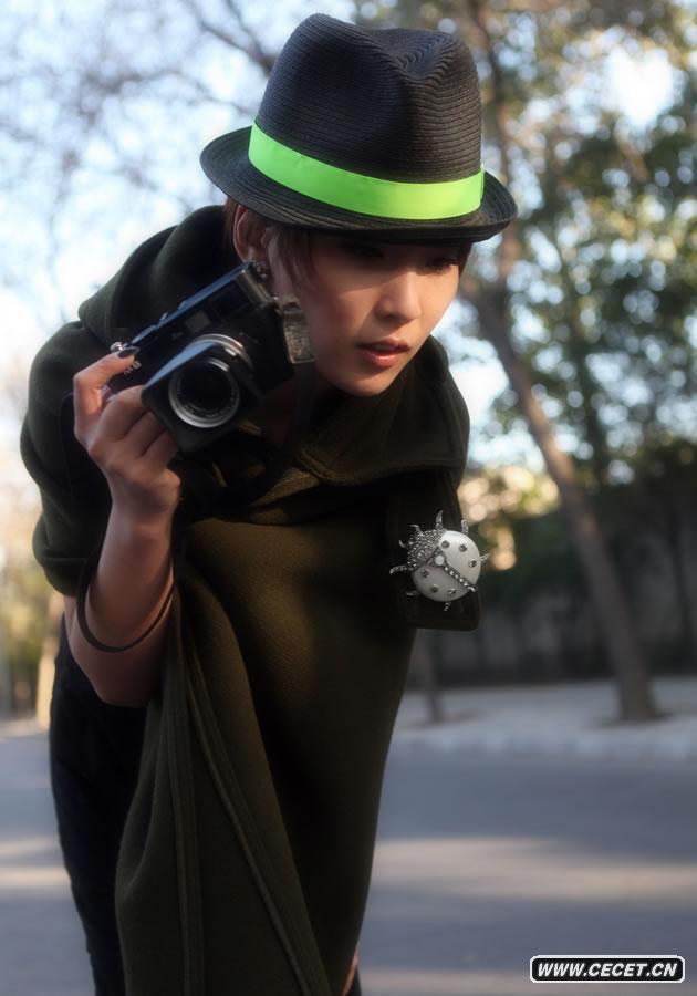 謝楠文藝造型全新亮相