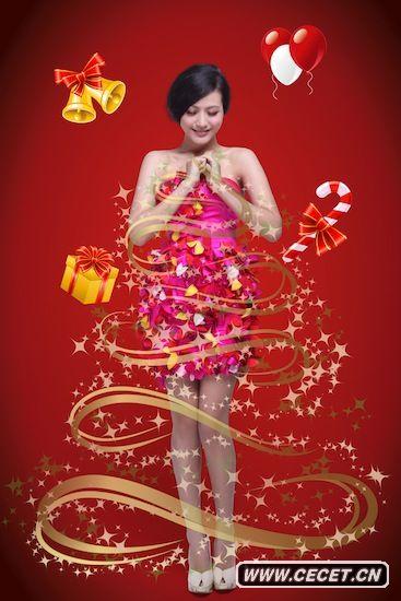 楊渝渝圣誕寫(xiě)真嬌俏動(dòng)人